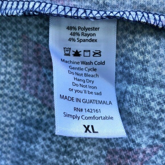 LuLaRoe Maria XL Americana NWT Patriotic Maxi Stars Red Yellow Blue NWT - Picture 8 of 9